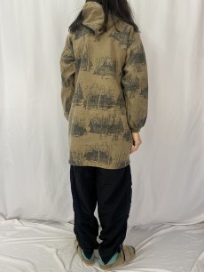 画像4: 90's MICHIGAN RAG CO. 総柄 フーディージャケット S/M (4)