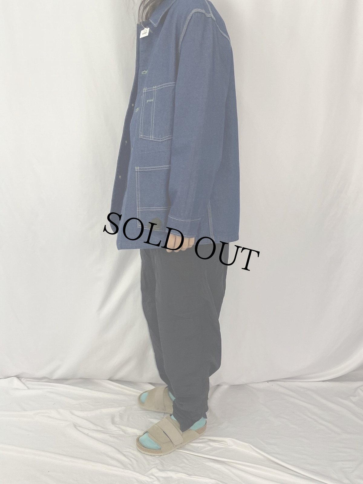 画像3: 80's OSHKOSH USA製 デニムカバーオール SIZE42R (3)