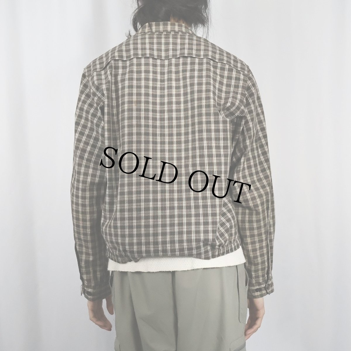 画像3: 60's Town Country チェック柄 スイングトップ SIZE40 (3)