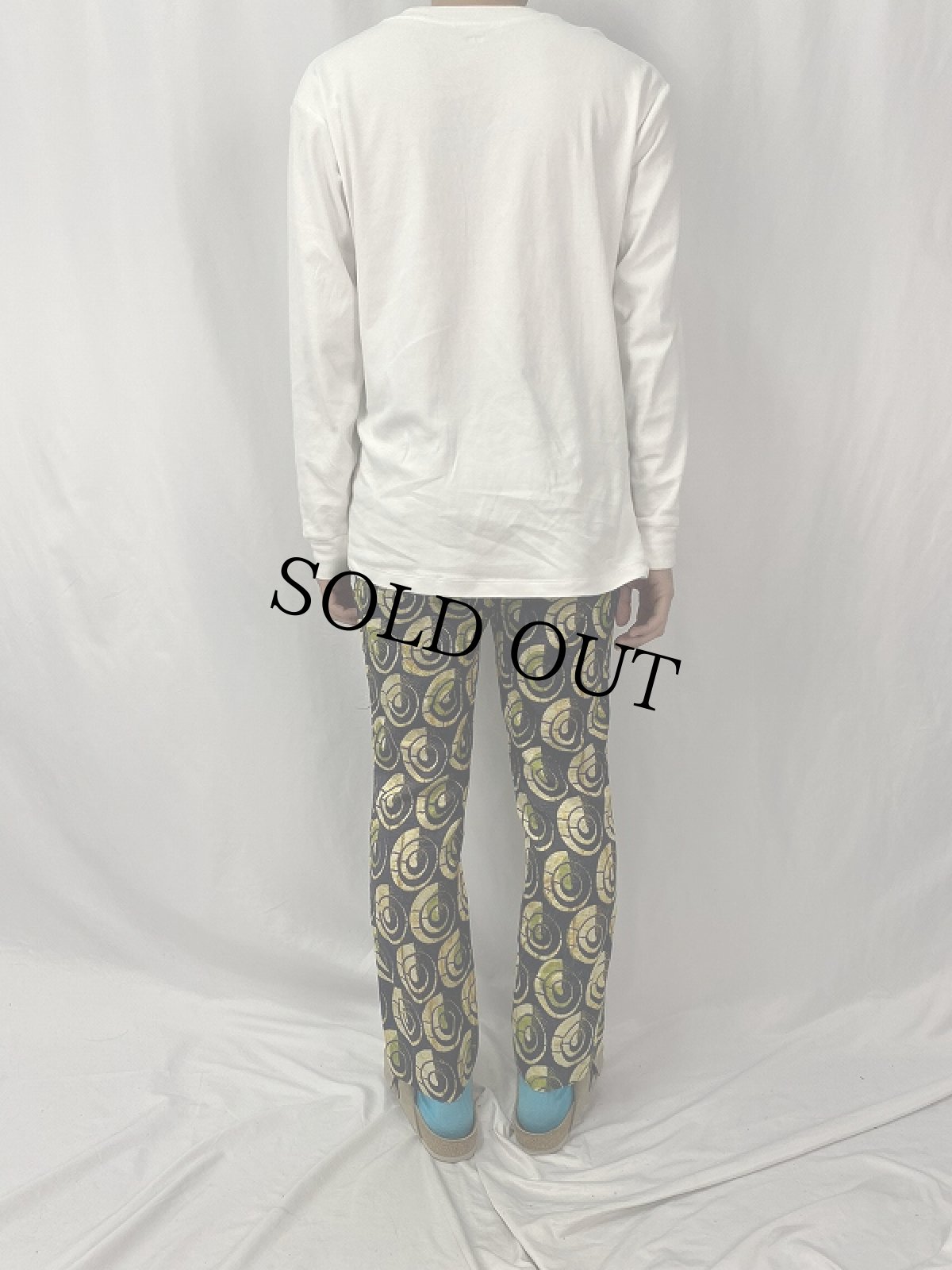 画像4: 90's〜 DRIES VAN NOTEN 総柄 シルクパンツ W31 (4)