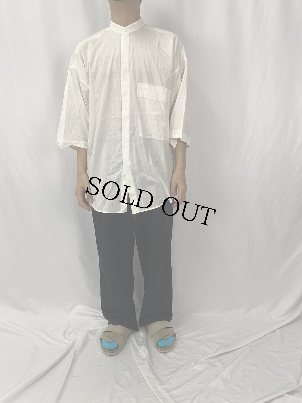 画像2: 70〜80's Gianni Versace ITALY製 バンドカラーシャツ (2)