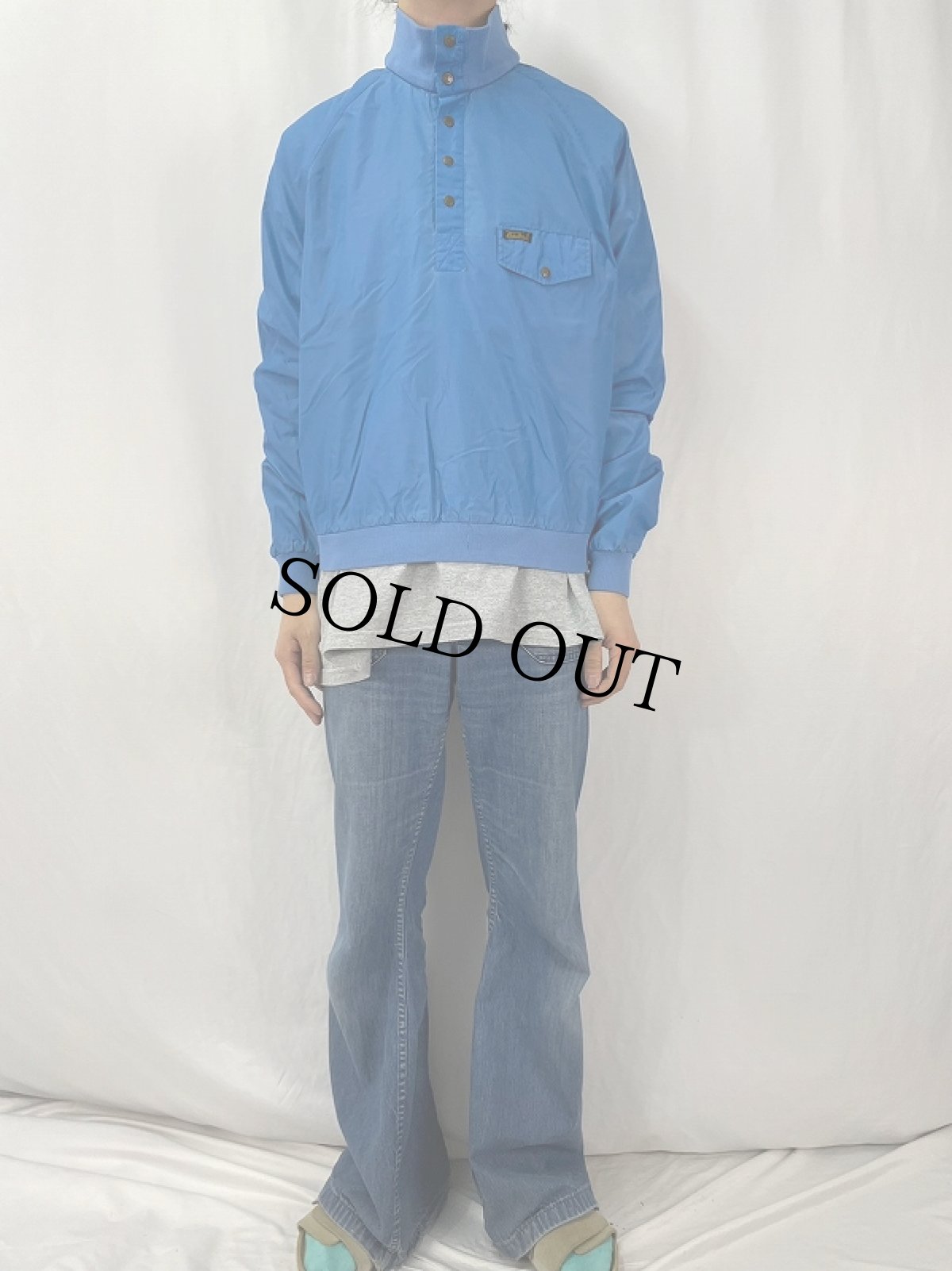 画像2: 80's Eddie Bauer ナイロンプルオーバージャケット M (2)