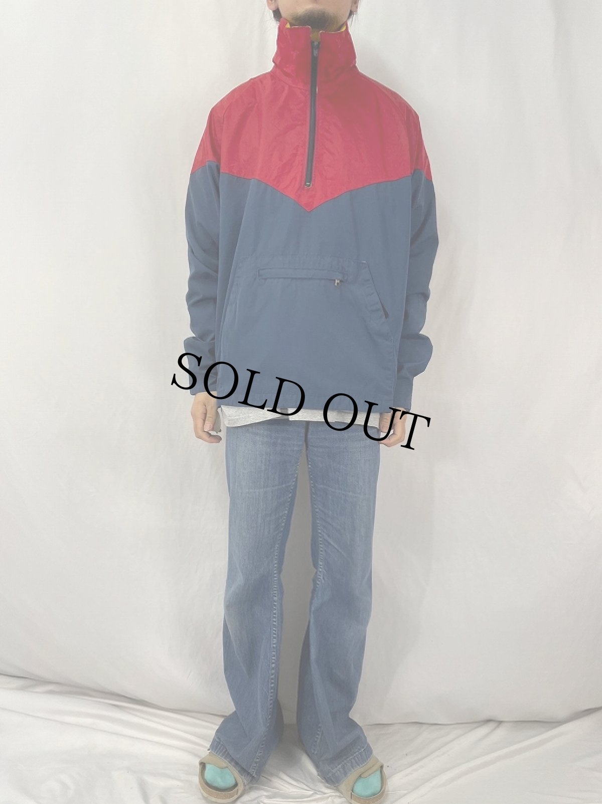 画像2: 80's Powderhorn Mountaineering 切り替えデザイン アノラックジャケット XL (2)