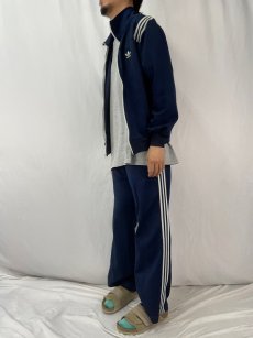画像3: 80's adidas ロゴ刺繍トラックジャケット/パンツ SETUP XL (3)