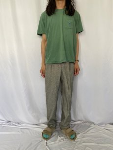 画像2: POLO Ralph Lauren 千鳥格子柄 2タック コットンスラックス W33 (2)