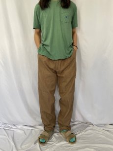 画像2: POLO Ralph Lauren グレンチェック柄 2タック コットンスラックス W34 (2)