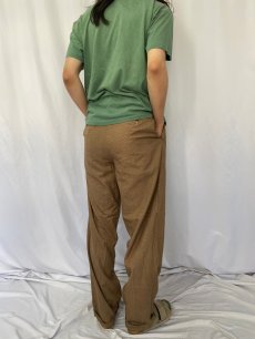 画像4: POLO Ralph Lauren グレンチェック柄 2タック コットンスラックス W34 (4)