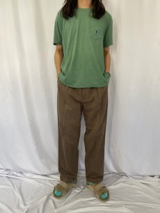 画像2: POLO Ralph Lauren 2タック コットンスラックス W33 (2)