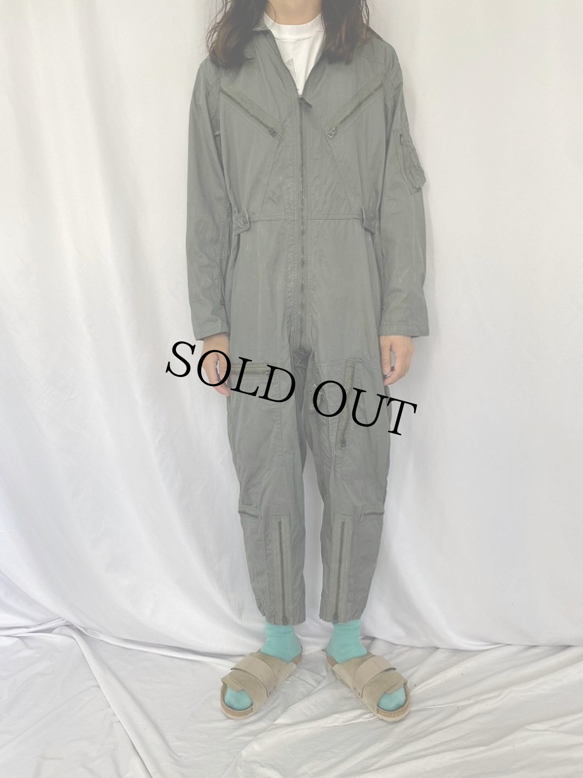 画像2: 60's U.S.AIR FORCE K-2B VERY LIGHT FLYING SUIT MEDIUM-SHORT (2)