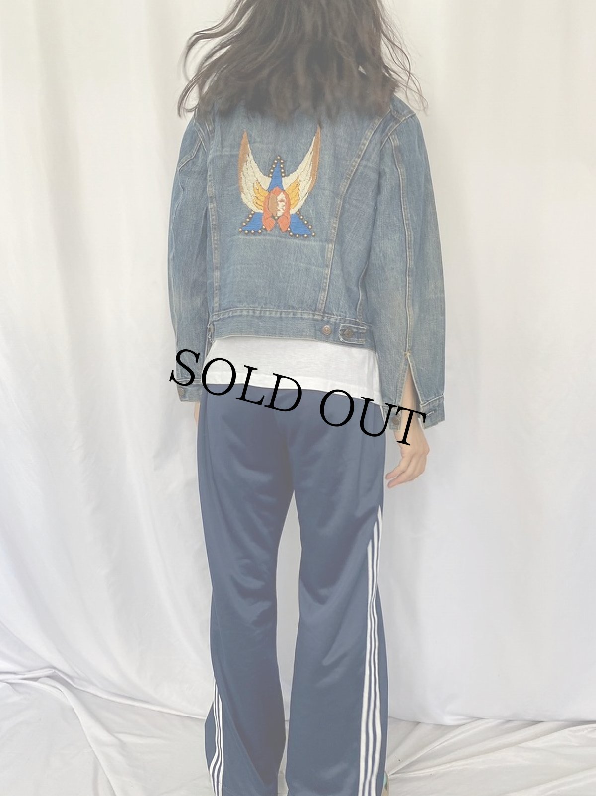 画像5: 70〜80's Levi's 70505-0217 USA製 刺繍入り デニムジャケット SIZE42 (5)