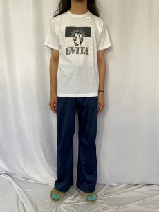 画像2: 80's USA製 "EVITA" ミュージカルプリントTシャツ XL (2)