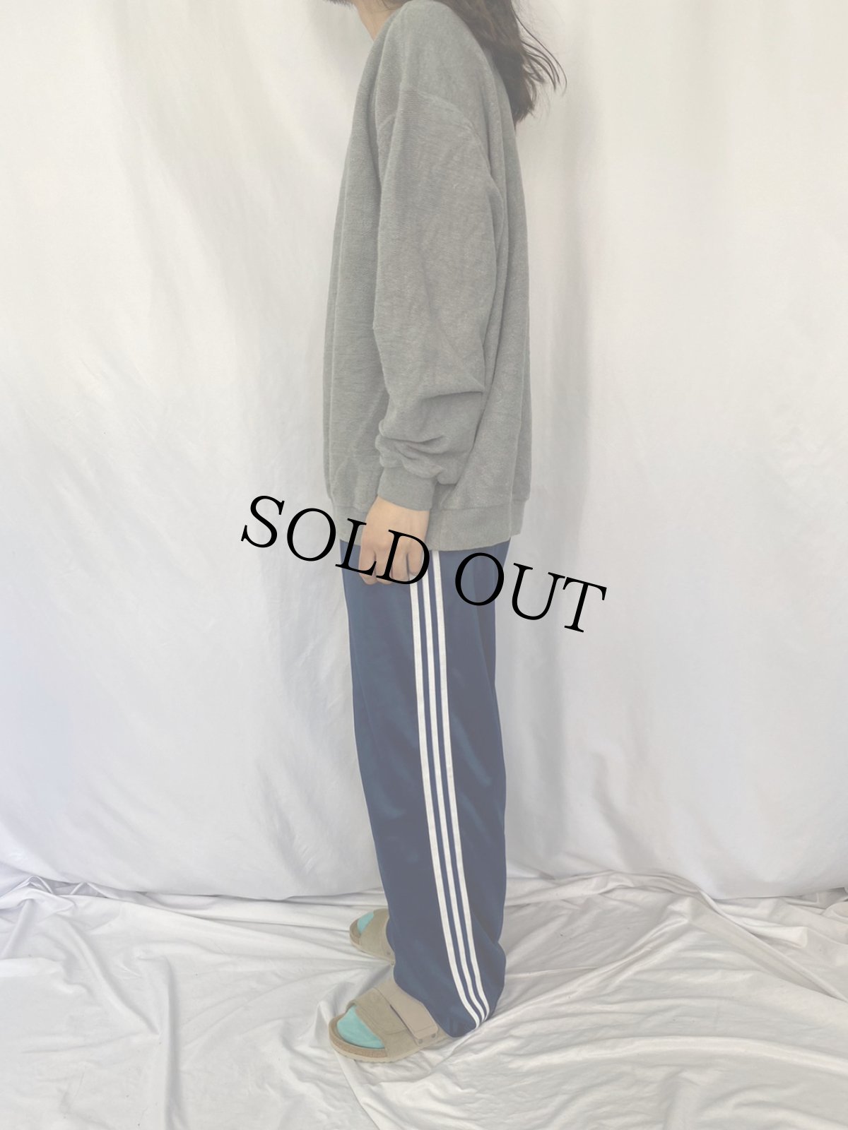 画像3: 90's LANDS'END USA製 前V パイルスウェット XL (3)