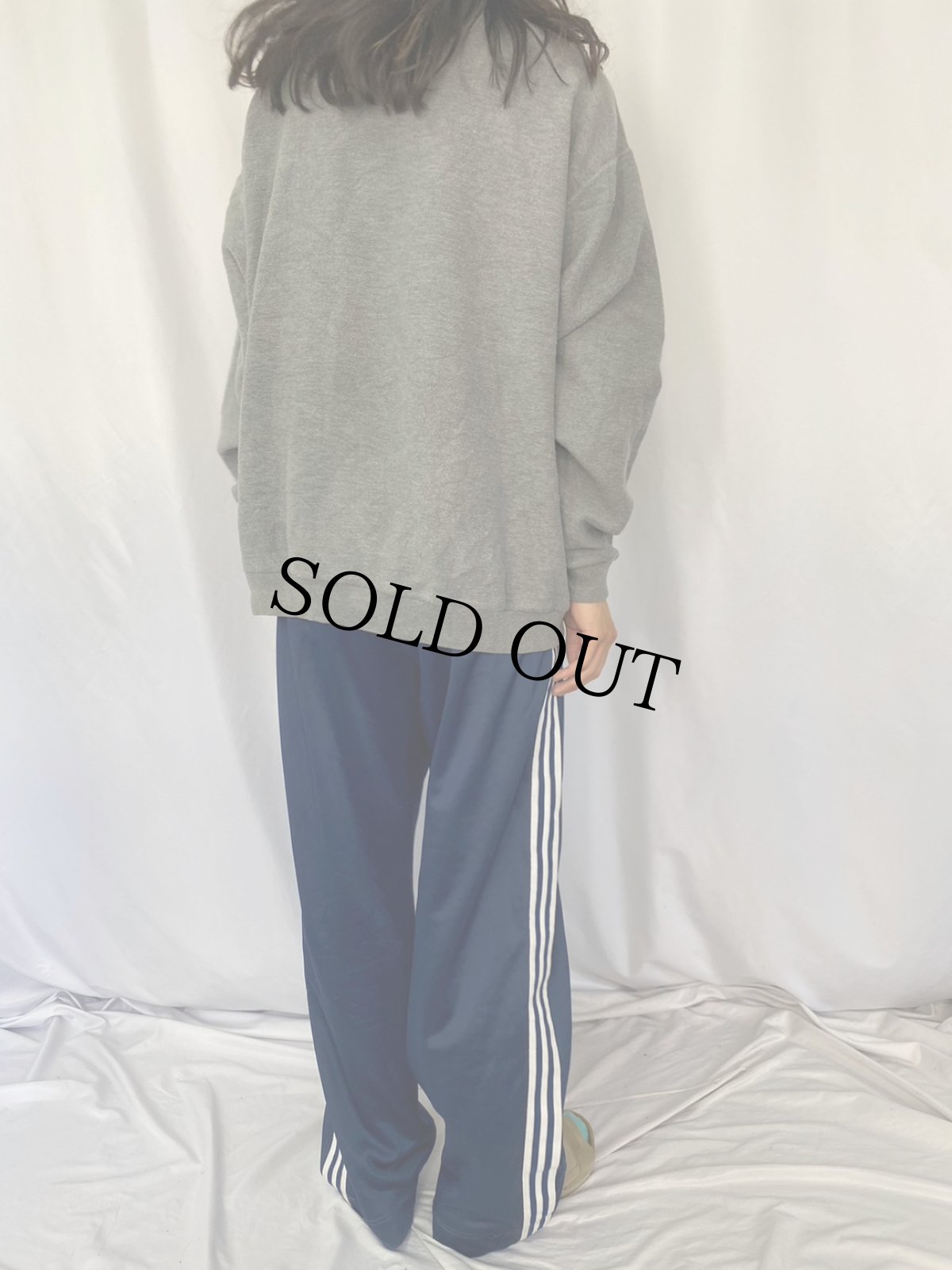 画像4: 90's LANDS'END USA製 前V パイルスウェット XL (4)