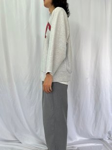 画像3: 80's Champion REVERSE WEAVE トリコタグ USA製 "MIT" カットオフ 染み込みプリントスウェット XL (3)