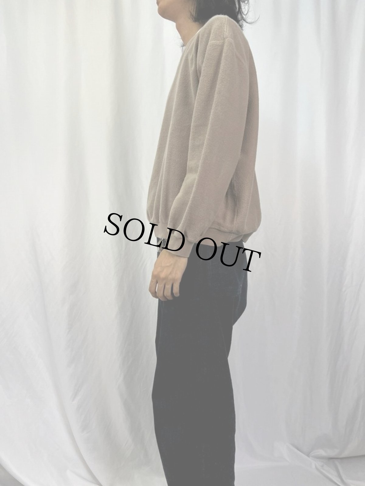 画像3: LANDS' END 前V 鹿の子スウェット L (3)