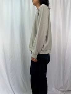 画像3: LANDS' END 前V 鹿の子スウェット L (3)