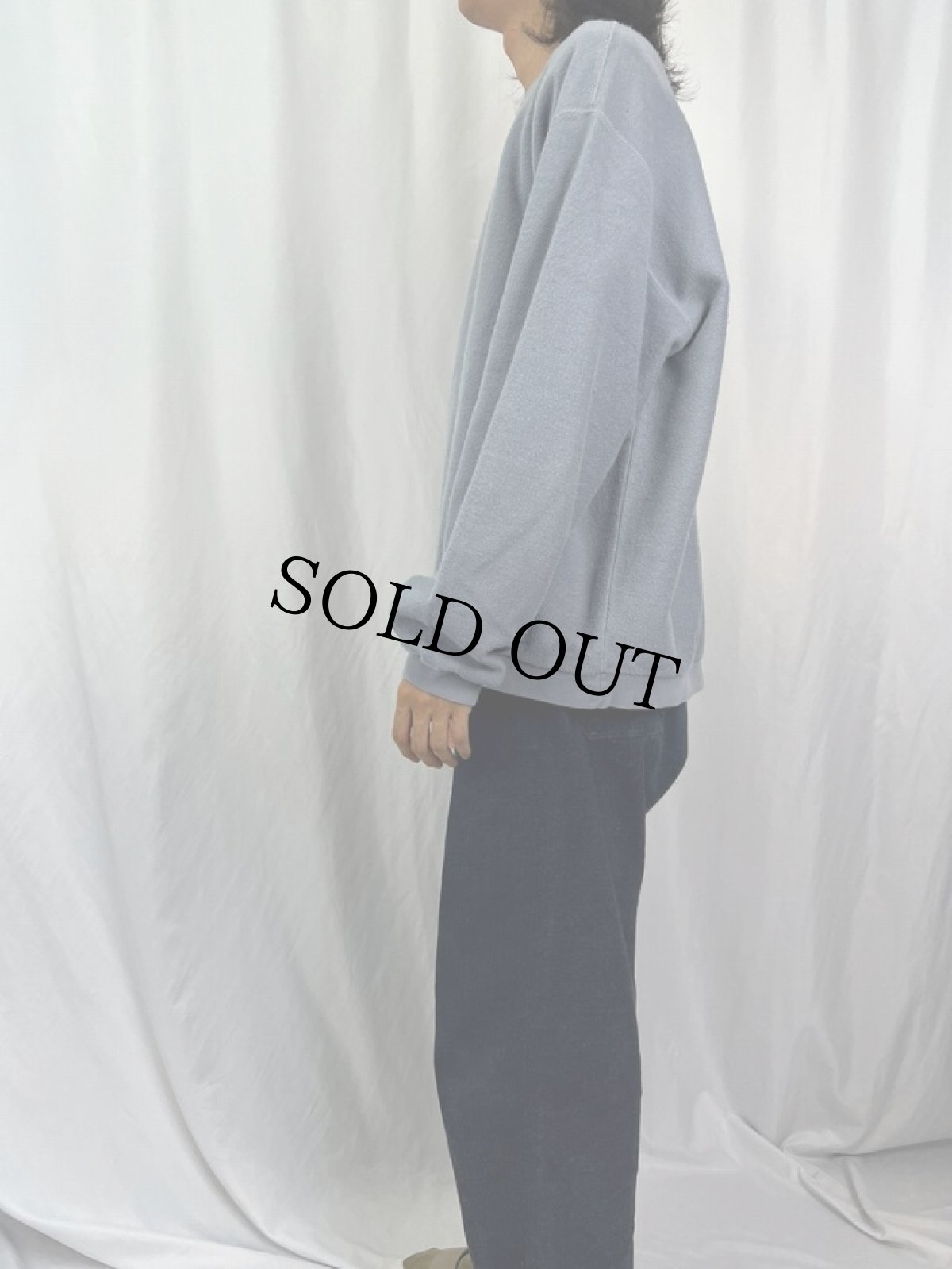 画像3: LANDS' END 前V 鹿の子スウェット XL (3)