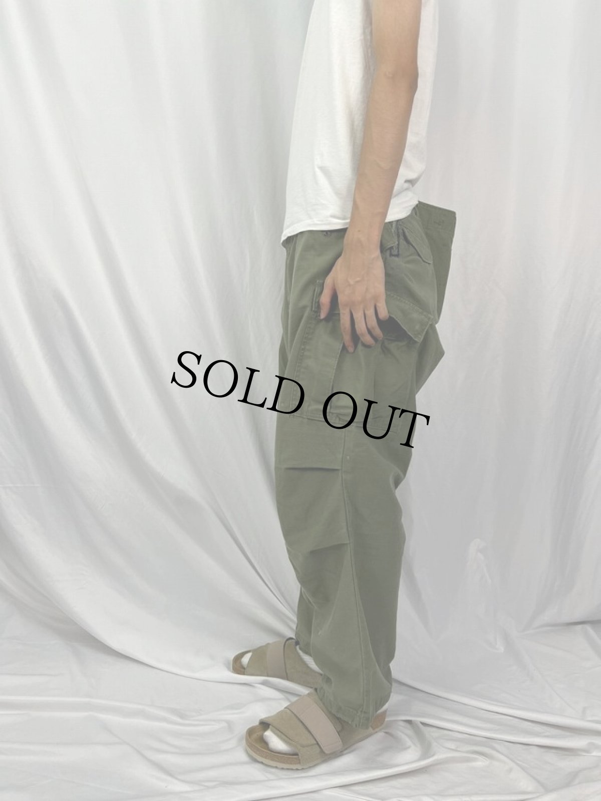 画像3: 60's U.S.ARMY M-65 フィールドパンツ LARGE-REGULAR (3)