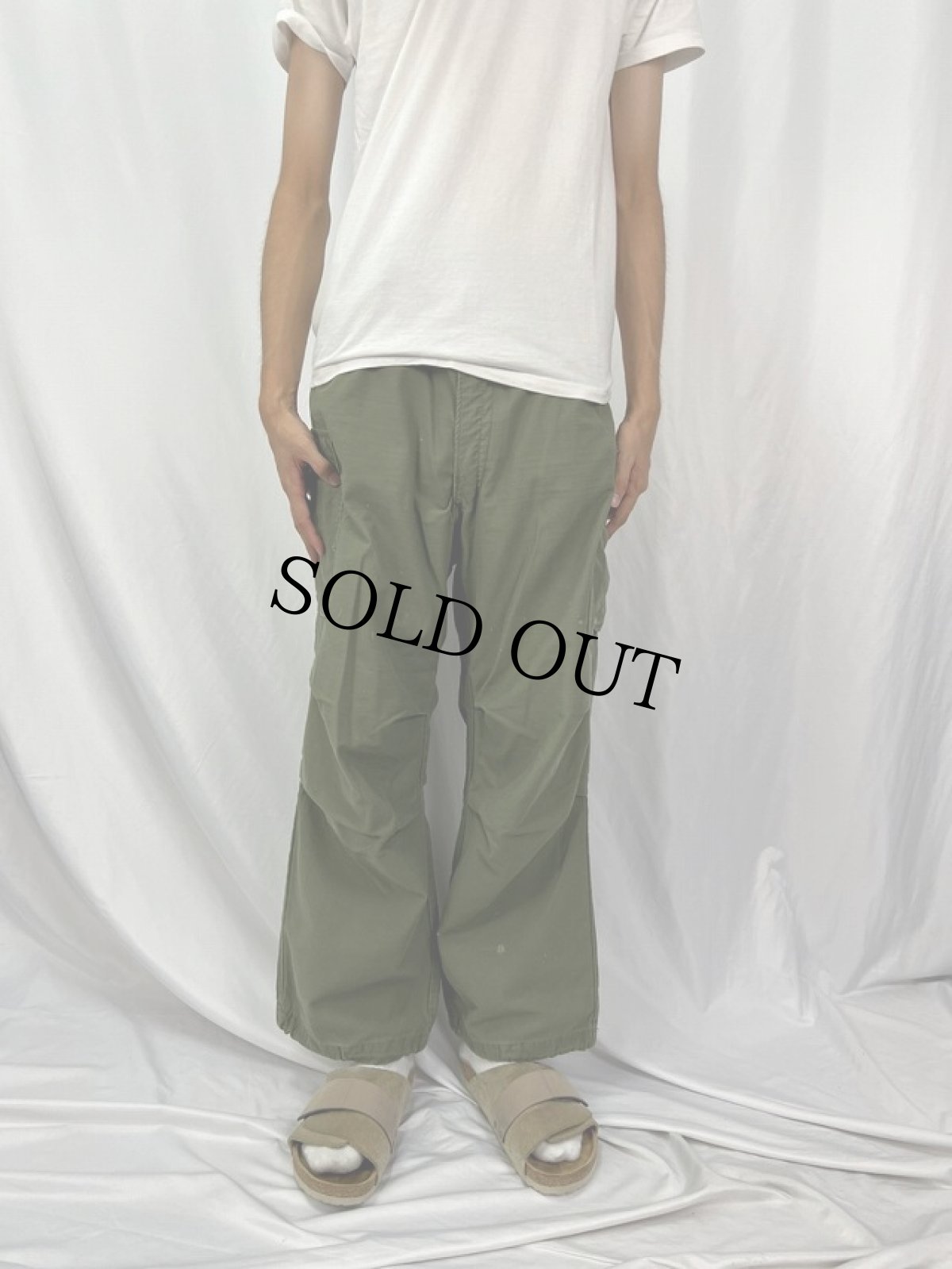 画像2: 60's U.S.ARMY M-65 フィールドパンツ LARGE-REGULAR (2)