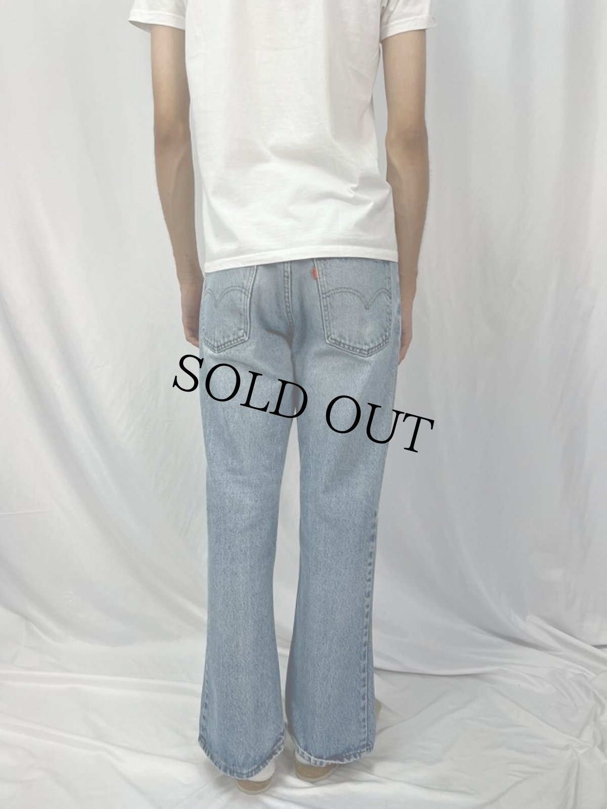 画像4: 70〜80's Levi's 646-0217 ベルボトムデニムパンツ W33 (4)