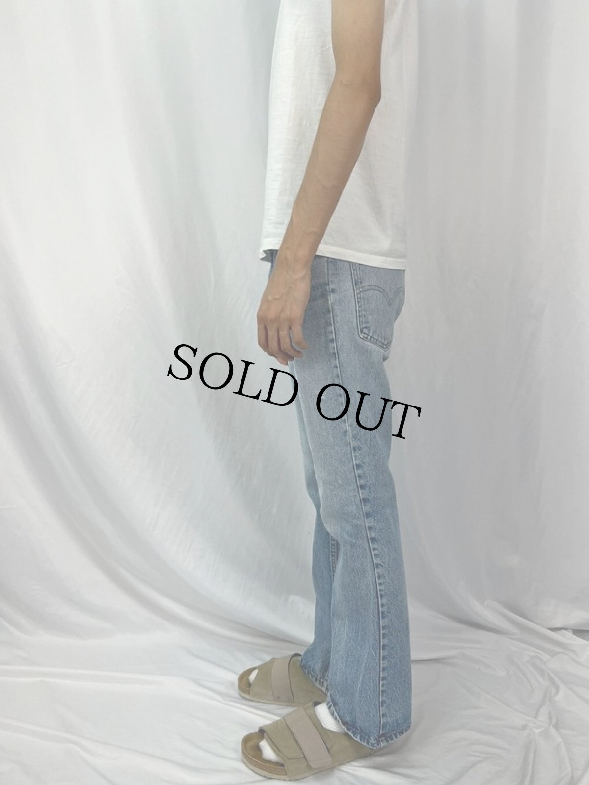 画像3: 70〜80's Levi's 646-0217 ベルボトムデニムパンツ W33 (3)