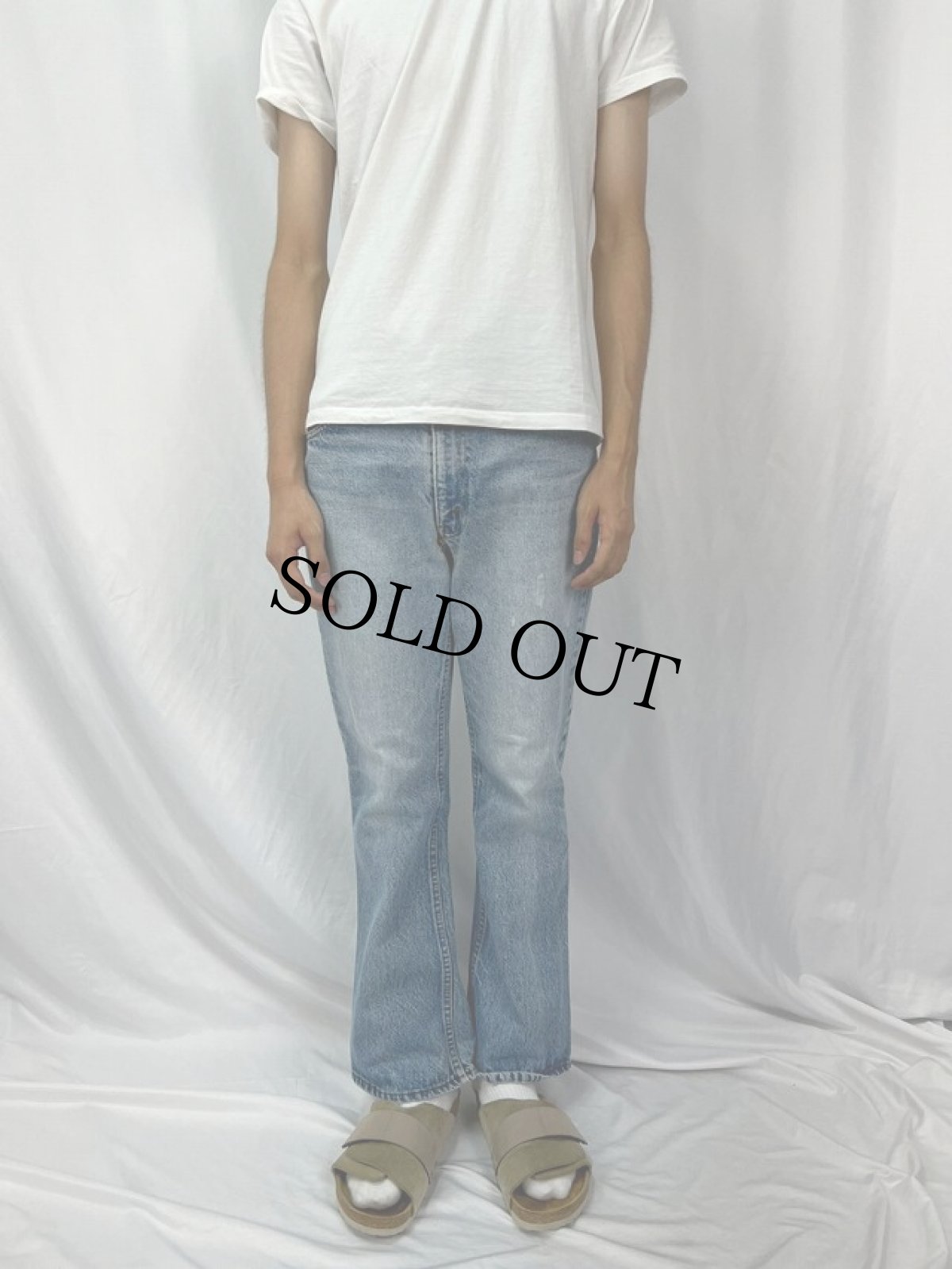 画像2: 70〜80's Levi's 646-0217 ベルボトムデニムパンツ W33 (2)