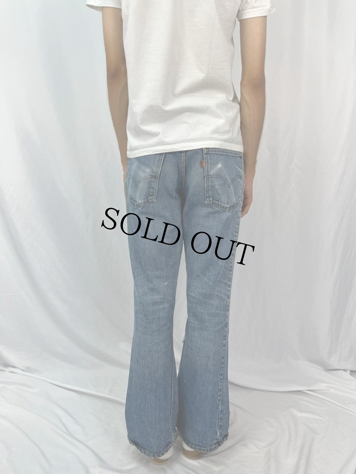 画像4: 80's Levi's 646-0217 ベルボトムデニムパンツ W32 (4)