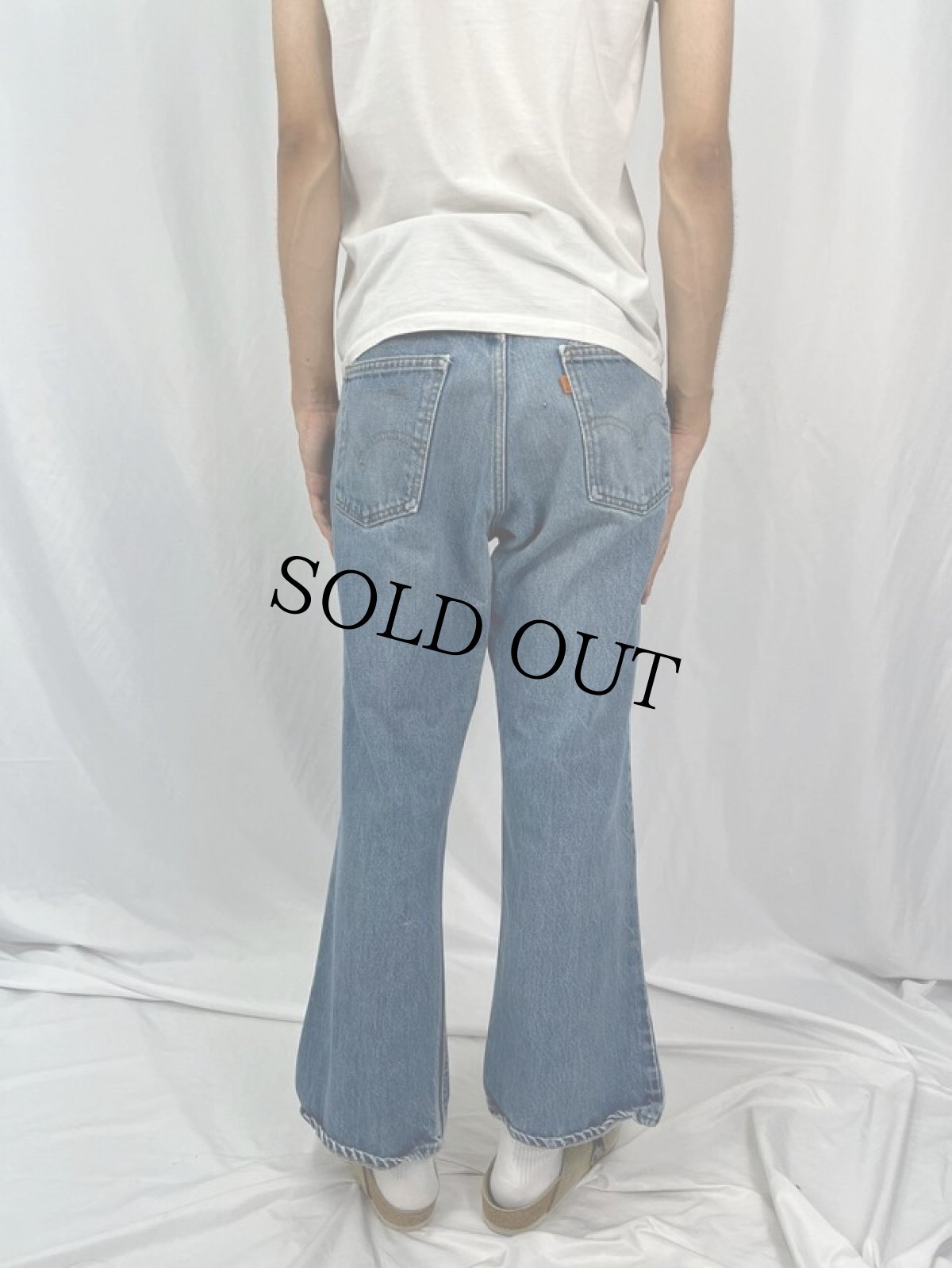 画像4: 80's Levi's 646-0217 ベルボトム デニムパンツ W37 (4)