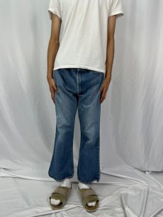 画像2: 80's Levi's 646-0217 ベルボトム デニムパンツ W37 (2)