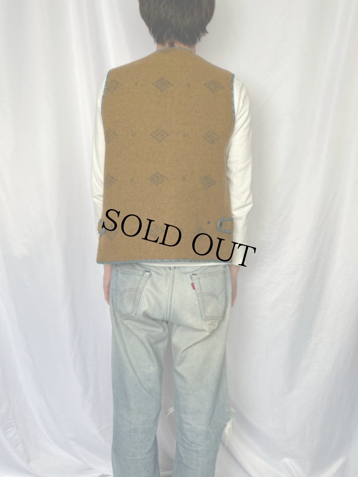 画像4: KAPITAL 西部毛布ウールビーチベスト (4)