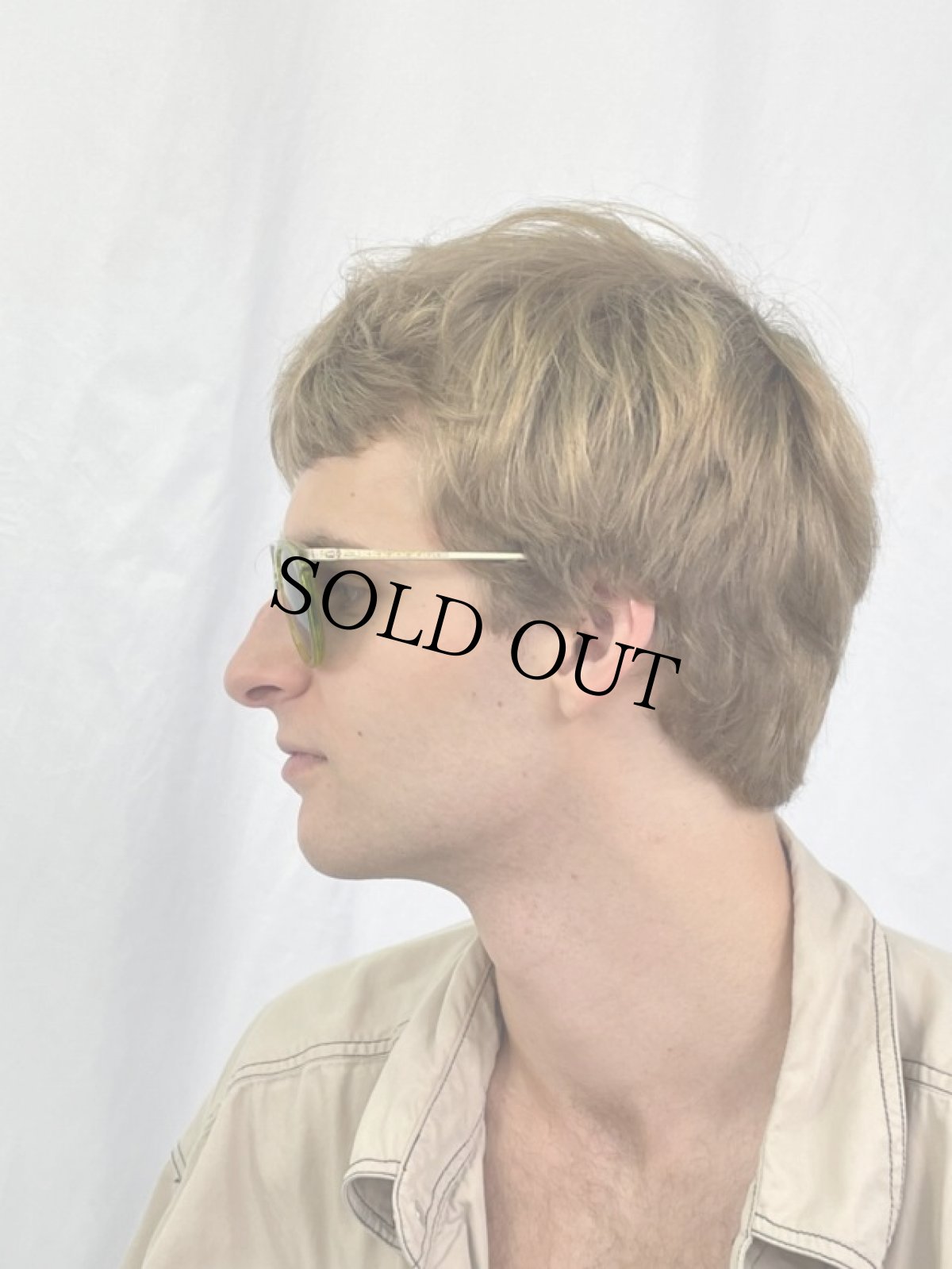 画像3: クリア ボストンフレームサングラス (3)