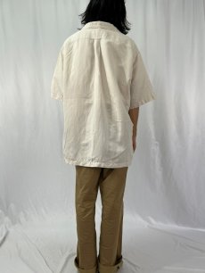 画像4: POLO Ralph Lauren "CALDWELL" シルク×リネン オープンカラーシャツ XXL (4)