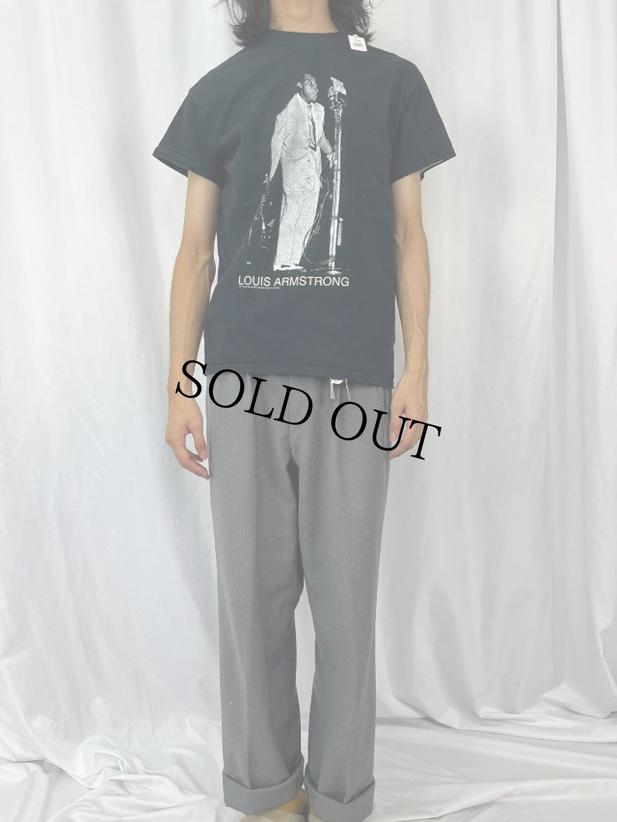 画像2: 90's "LOUIS ARMSTRONG" ジャズミュージシャン プリントTシャツ (2)