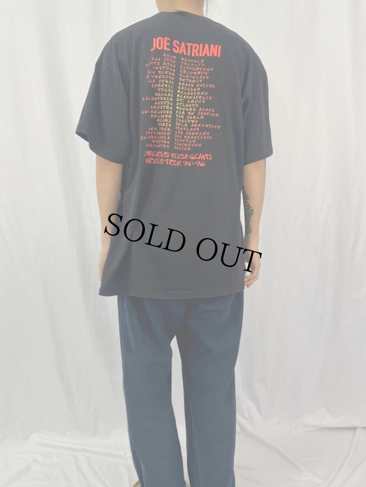 画像4: 90's Joe Satriani USA製 ギタリストツアーTシャツ XL (4)