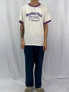 画像2: "Mountain View" USA製 リンガーTシャツ XL (2)