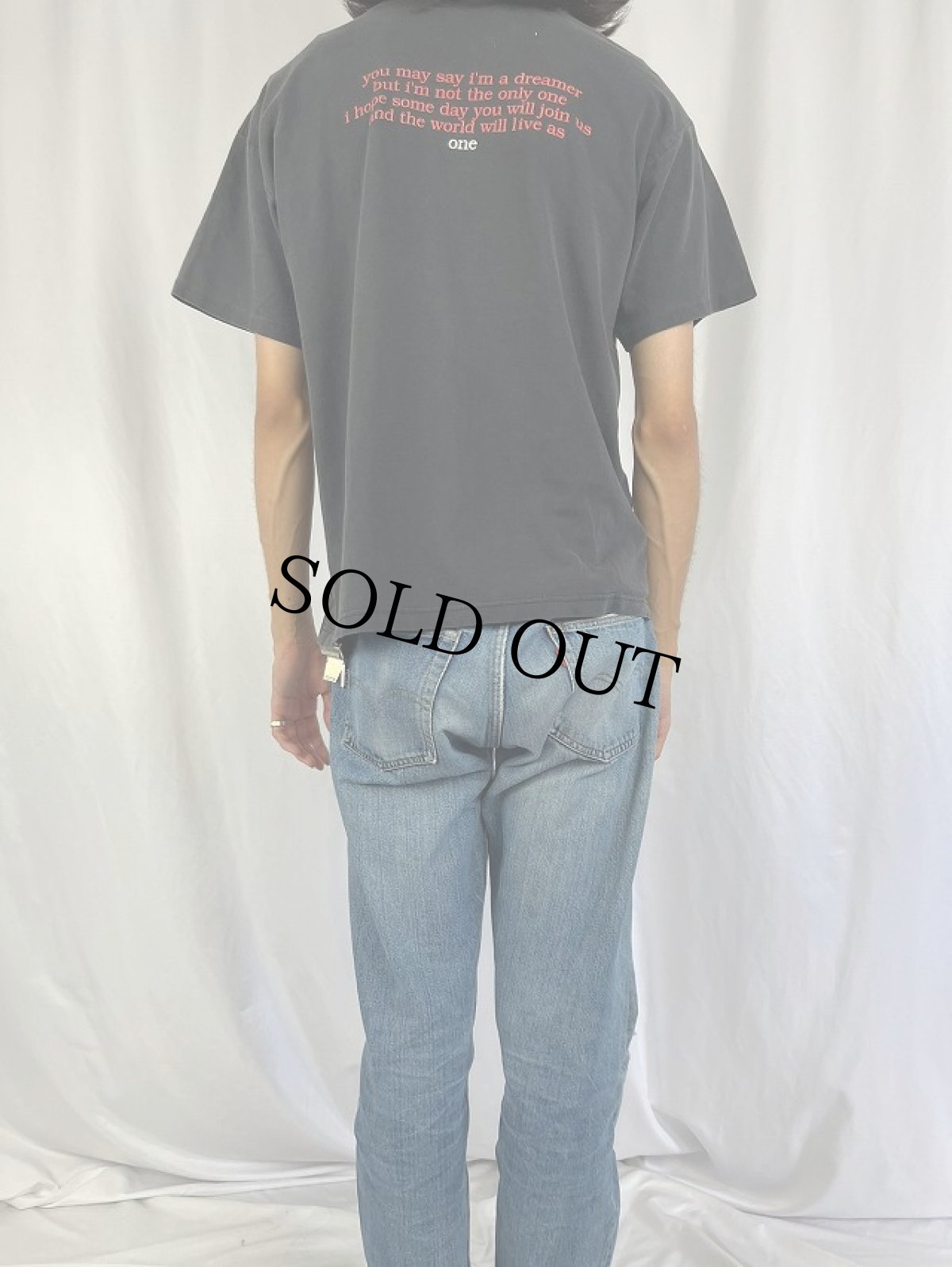 画像4: 90's JOHN LENNON USA製 "Imagine" ミュージシャンプリントTシャツ L (4)