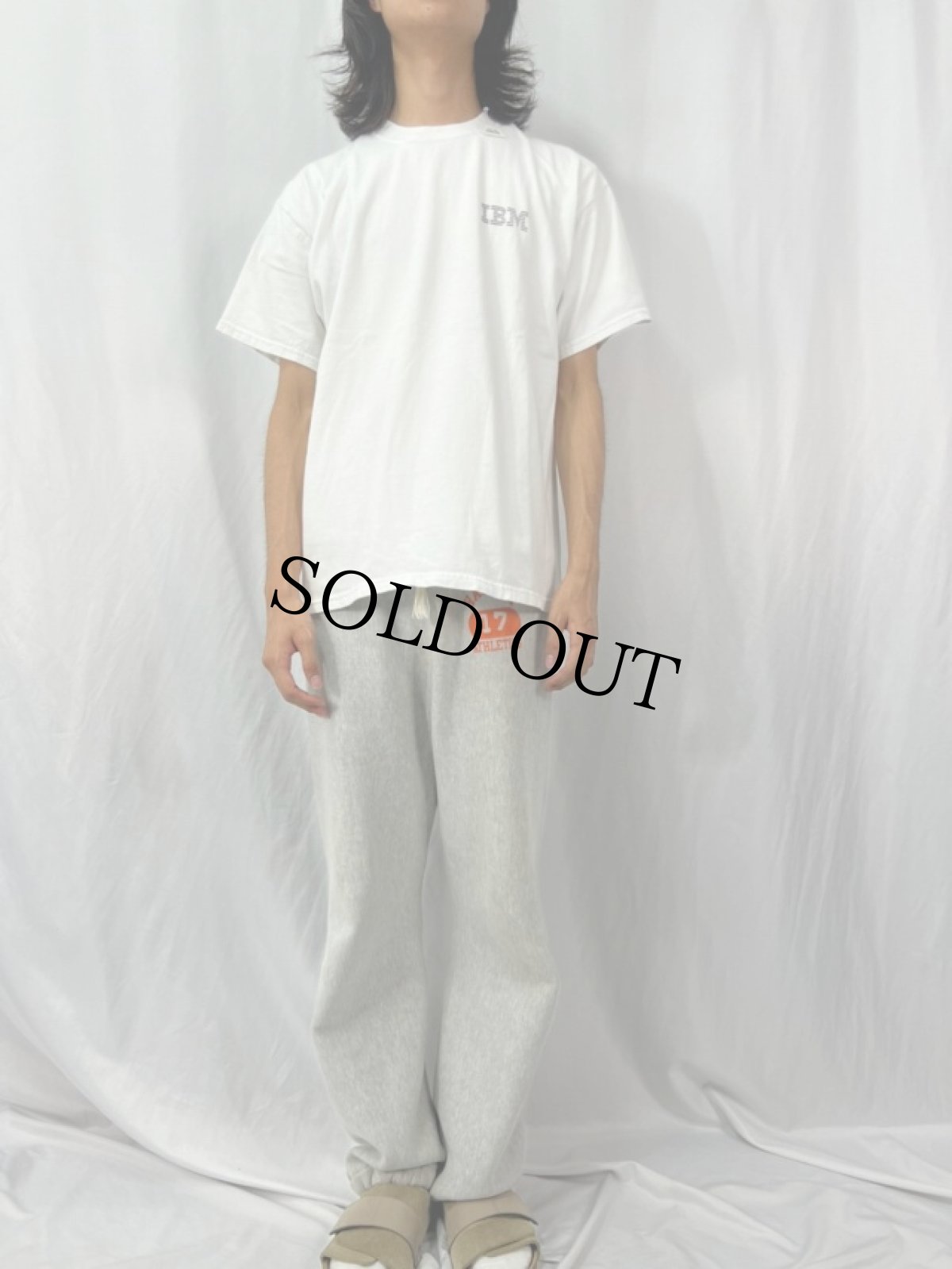 画像2: "IBM Life Sciences" 企業ロゴプリントTシャツ L (2)