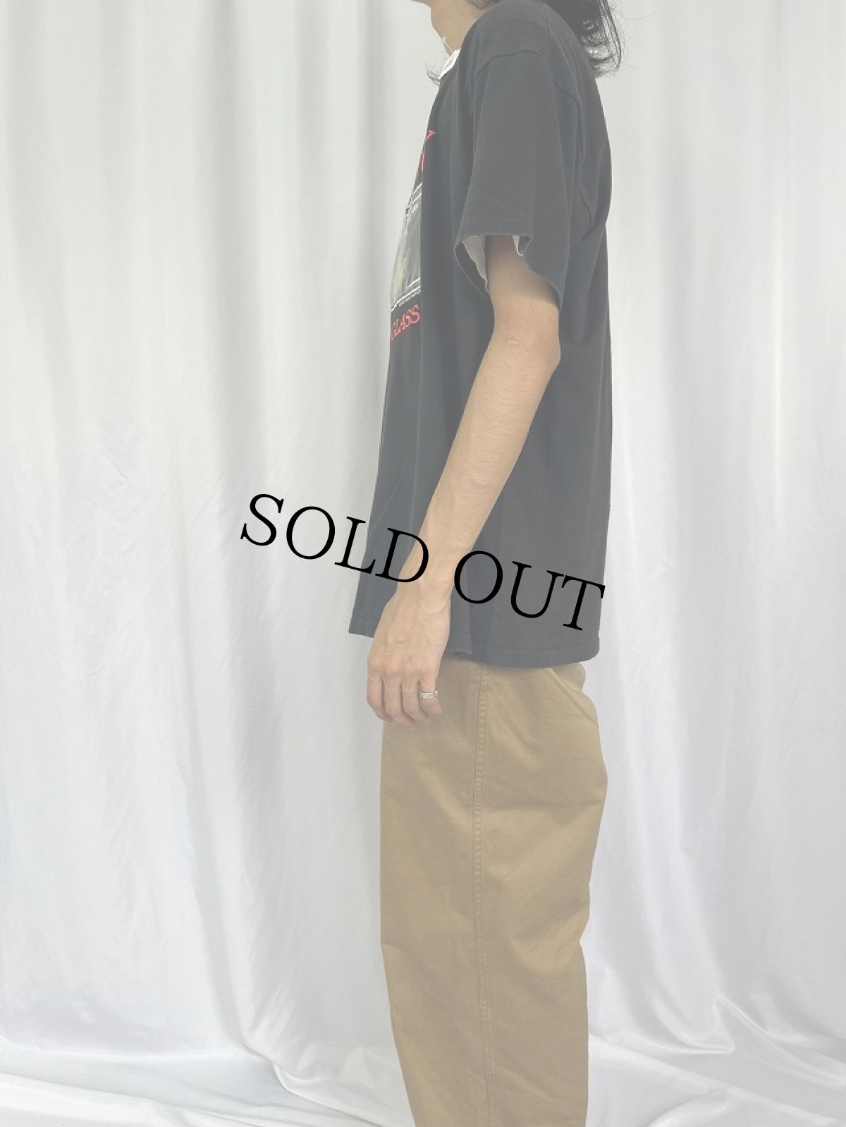 画像3: 90's USA製 "IN CASE OF EMERGENCY BREAK GLASS" ギミック エロTシャツ XL (3)