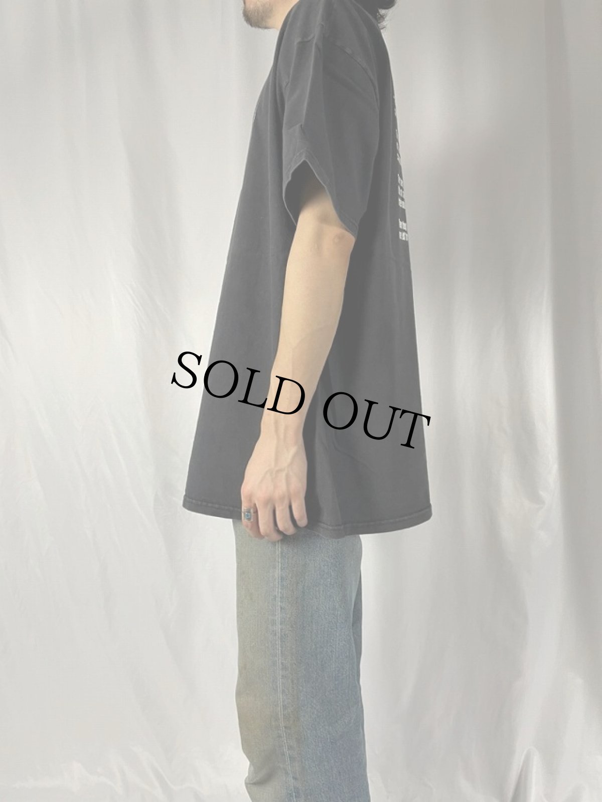 画像3: 90's "GOOD" 反ナチス メッセージプリントTシャツ XL (3)