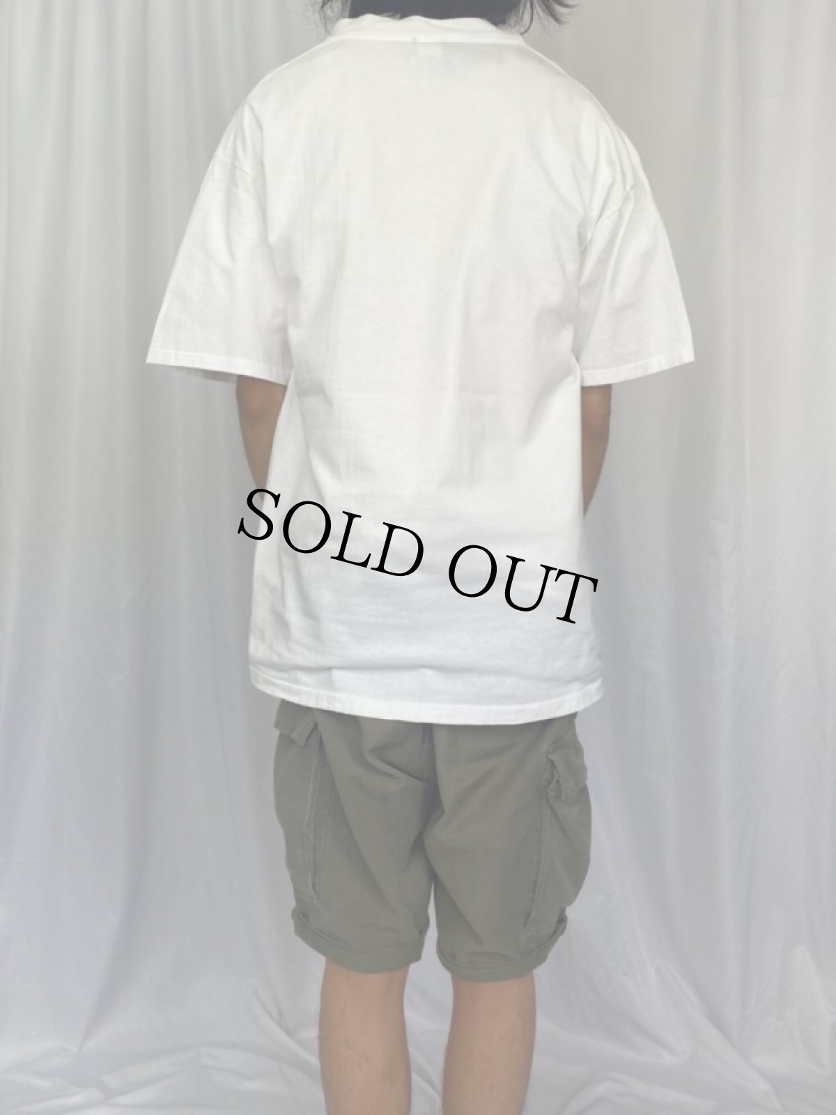 画像4: 90's Elvis Presley USA製 ミュージシャンラメプリントTシャツ XL (4)