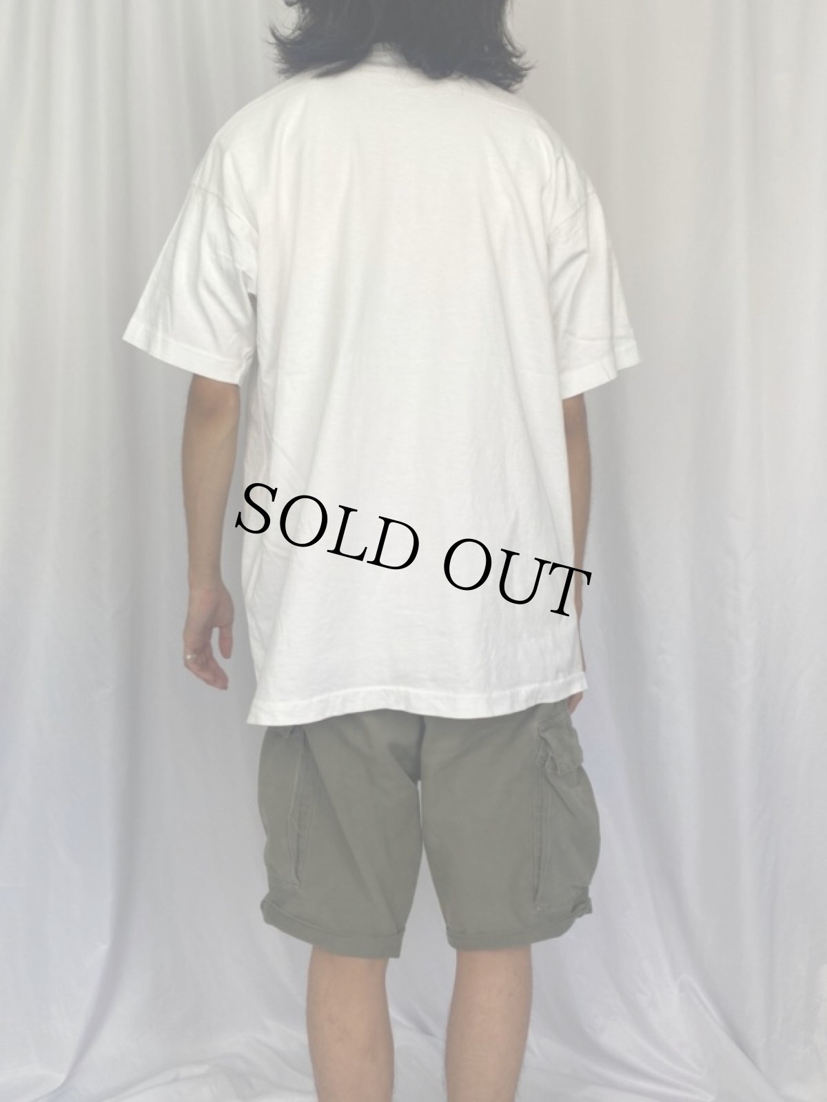 画像4: 90's Elvis Presley USA製 切手デザイン ミュージシャンプリントTシャツ XL (4)