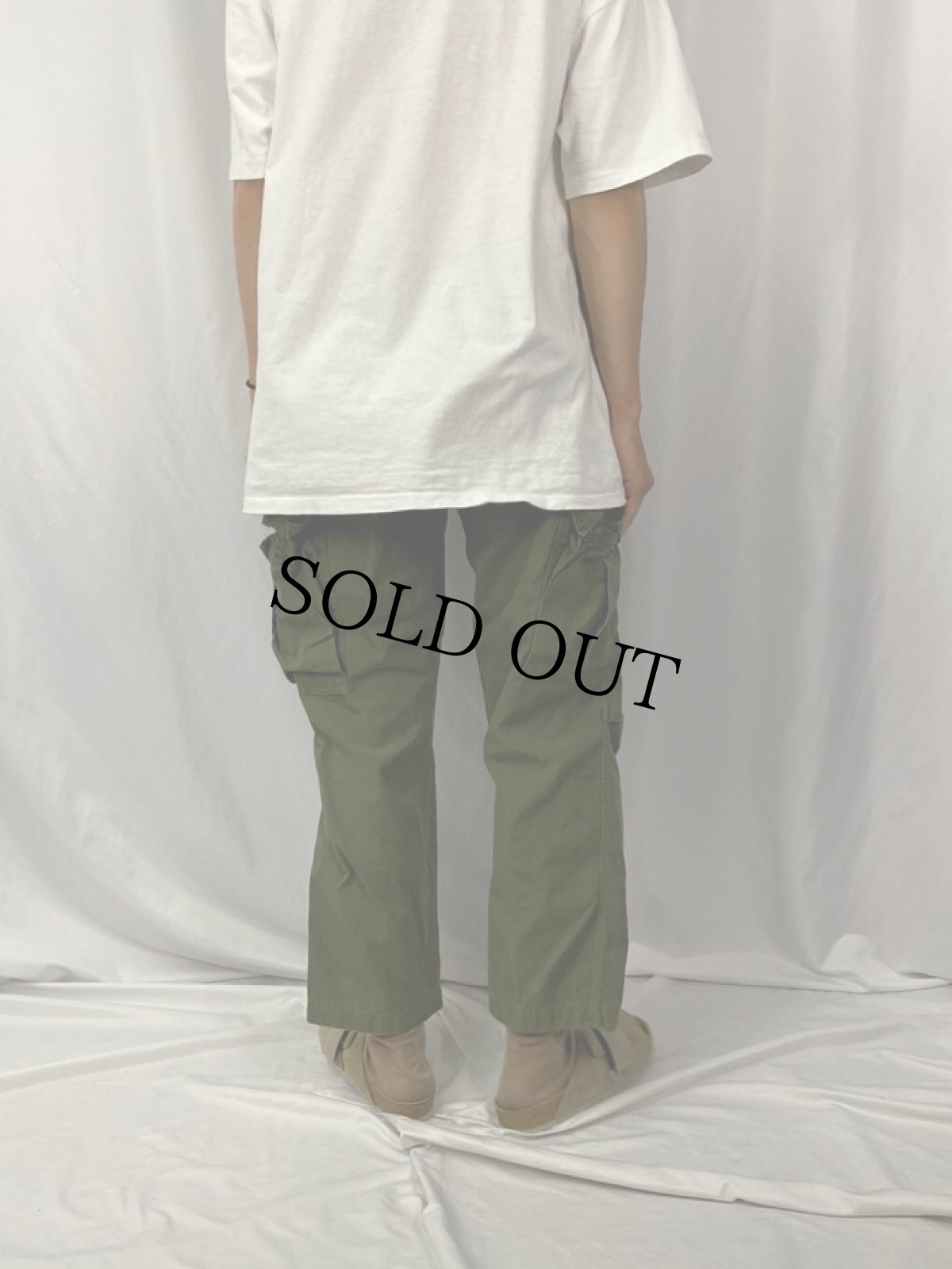 画像4: 60's U.S.ARMY ジャングルファティーグパンツ 4th REGULAR MEDIUM (4)