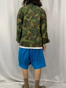 画像4: 60's U.S.ARMY ERDL迷彩 ブラウンリーフ "USMC" ジャングルファティーグジャケット 4th MEDIUM-SHORT (4)