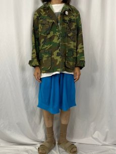 画像2: 60's U.S.ARMY ERDL迷彩 ブラウンリーフ "USMC" ジャングルファティーグジャケット 4th MEDIUM-SHORT (2)