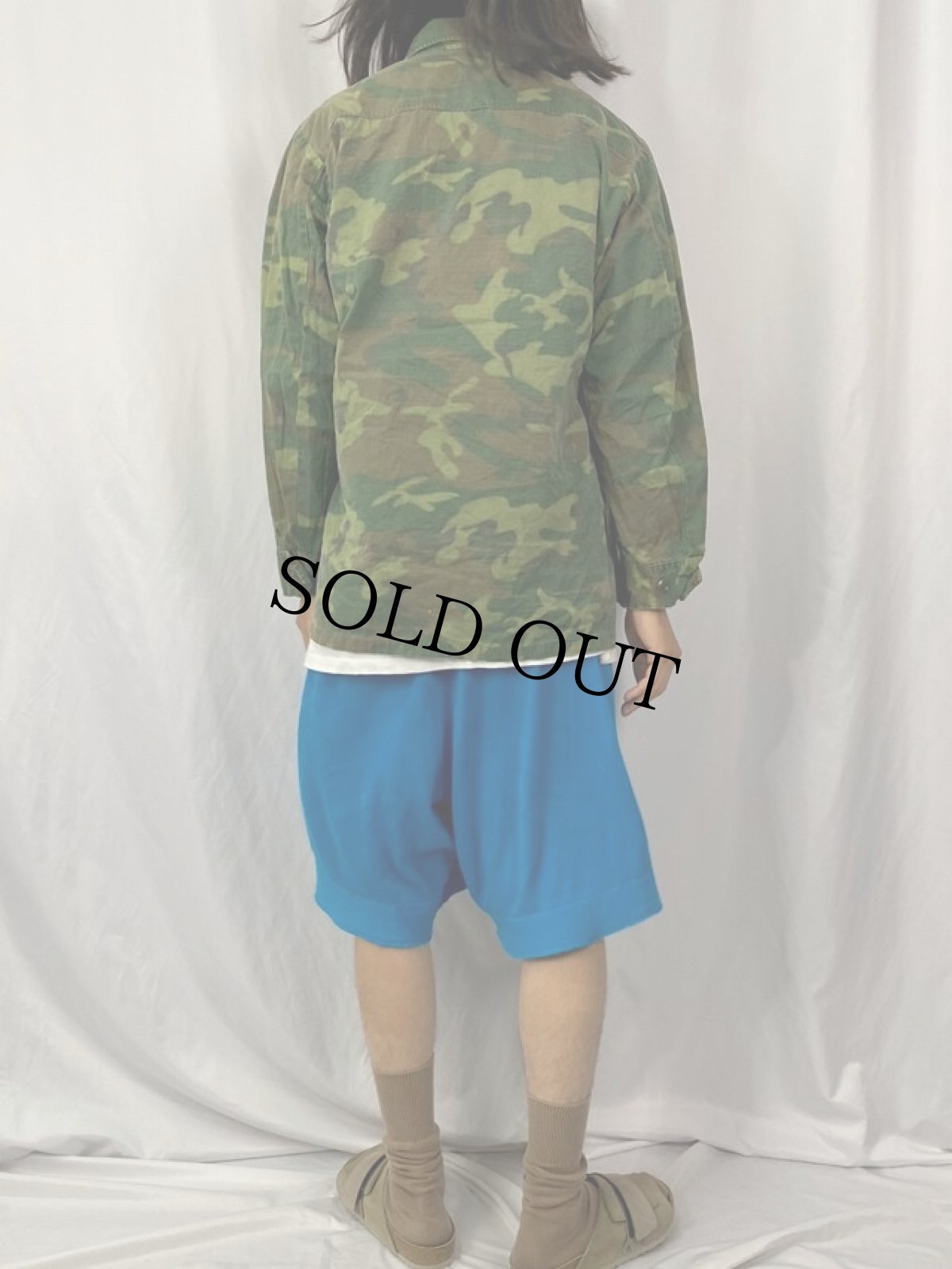 画像4: 60's U.S.ARMY ERDL迷彩 グリーンリーフ ジャングルファティーグジャケット 4th MEDIUM-REGULAR (4)