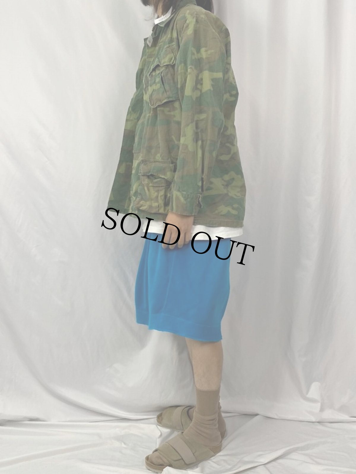 画像3: 60's U.S.ARMY ERDL迷彩 グリーンリーフ ジャングルファティーグジャケット 4th MEDIUM-REGULAR (3)