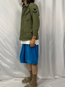 画像3: 60's U.S.NAVY ジャングルファティーグジャケット 4th パッチ付き X-SMALL SHORT	 (3)