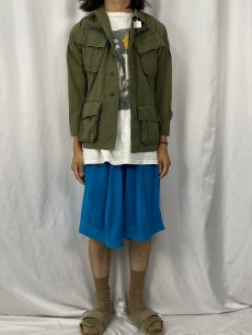 画像2: 60's U.S.NAVY ジャングルファティーグジャケット 4th パッチ付き X-SMALL SHORT	 (2)