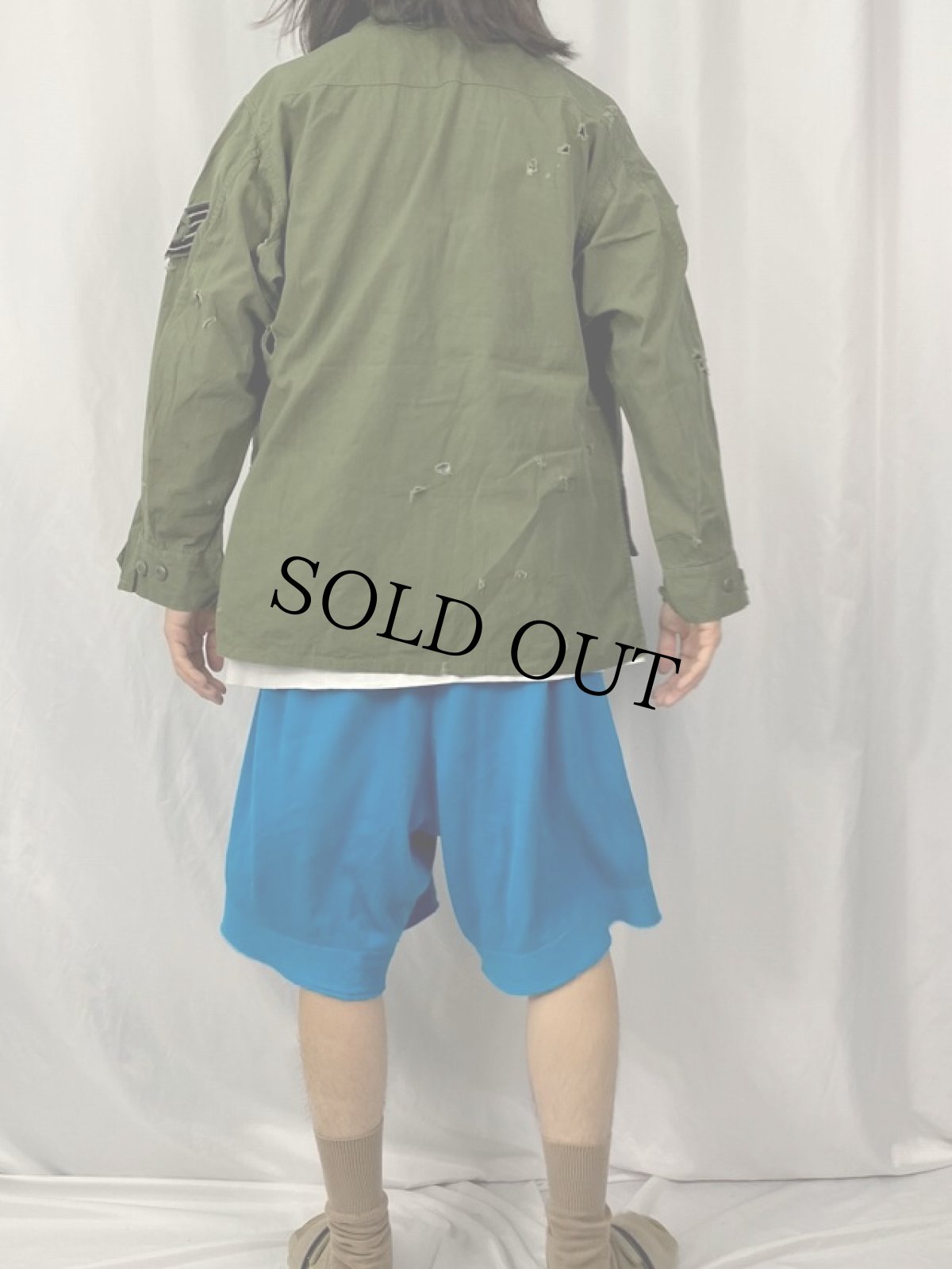 画像4: 60's U.S.AIR FORCE ジャングルファティーグジャケット 3rd MEDIUM-SHORT (4)