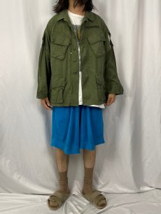 画像2: 60's U.S.AIR FORCE ジャングルファティーグジャケット 3rd MEDIUM-SHORT (2)